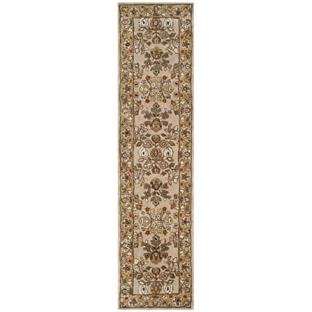 Gold 2'3 x 9' Ivory Safavieh Total Performance Collection TLP721A Hand-Hooked Oriental Runner 
